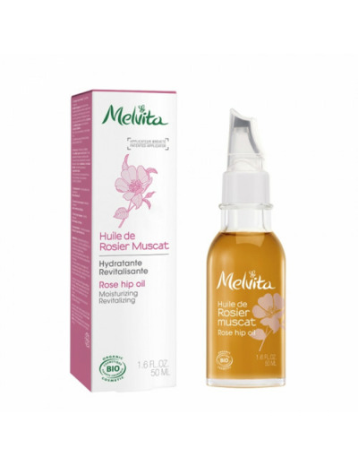 Melvita Huile Rosier Muscat Hydratante Revitalisante Bio 50ml