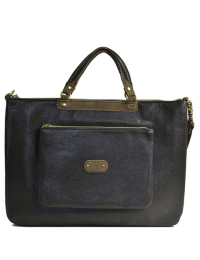 Mila Louise Piper XL LX1 Sac Ordinateur 15" Et Porte Documents Fumé Kaki