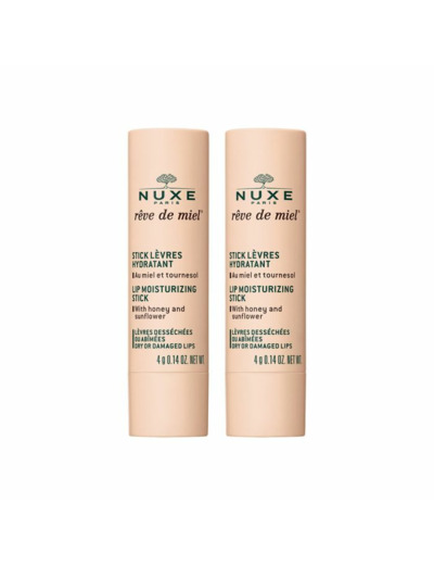 Stick Levres Hydratant Duo 2x4g Reve De Miel Nuxe