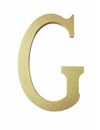 Lettre "G" Mdf - Hauteur : 220 mm