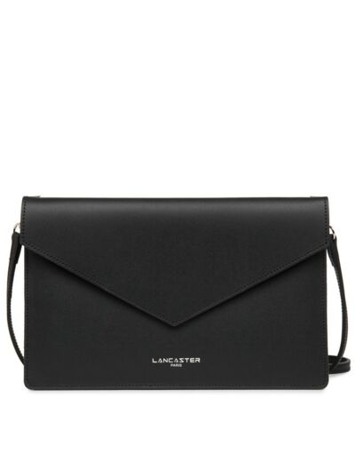 Lancaster Pur & Element Double Sac Pochette 222-20 Noir In Rouge