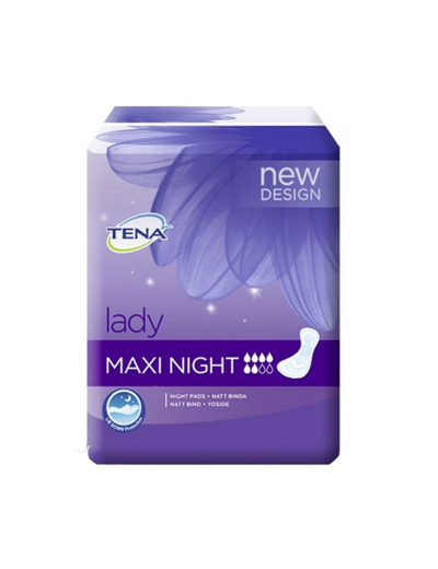 Maxi Night Serviettes Speciales Nuit X12 Lady Tena