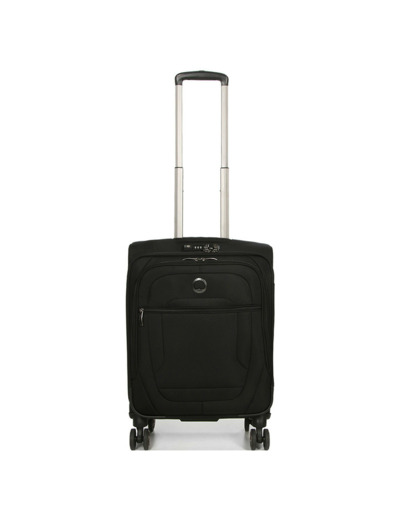Delsey Helium Dlx Valise Trolley Cabine Slim 4 Roues 55 cm Noir