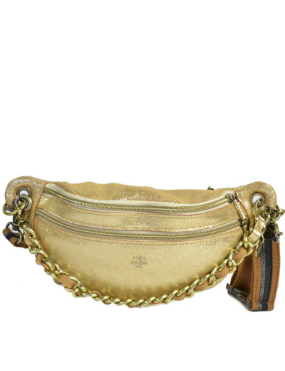 Mila Louise Petra X Sac Banane Cuir Ambre