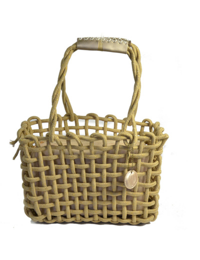 Le Voyage en Panier Cabalux Sac Cabas Corde Beige