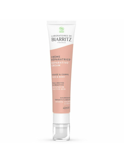 Crème Réparatrice Bio 40ml Soins Réparateurs Peaux irritées ou réactives Laboratoires De Biarritz