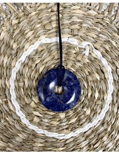 PENDENTIF DONUT SODALITE