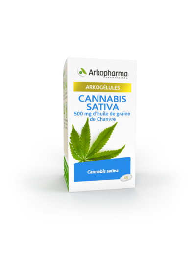 Cannabis Sativa x45 capsules Arkogélules Arkopharma