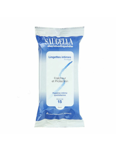 Lingettes Intimes x15 Dermoliquide Saugella