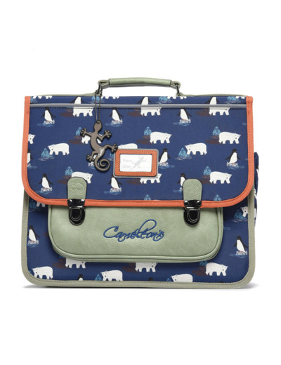 Caméléon Rétro Cartable 38cm Navy Antarctic