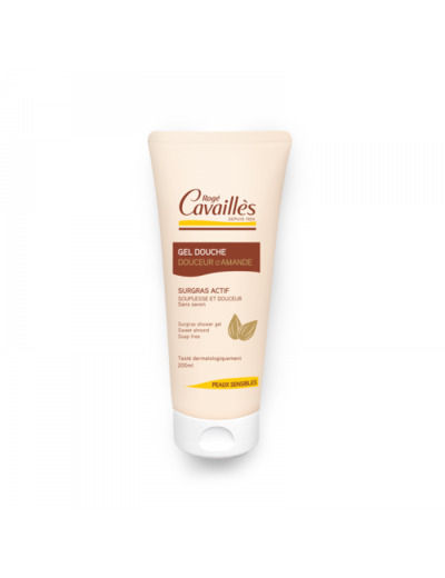 Gel Douche douceur d'amande 200ml Surgras Actif Rogé Cavaillès