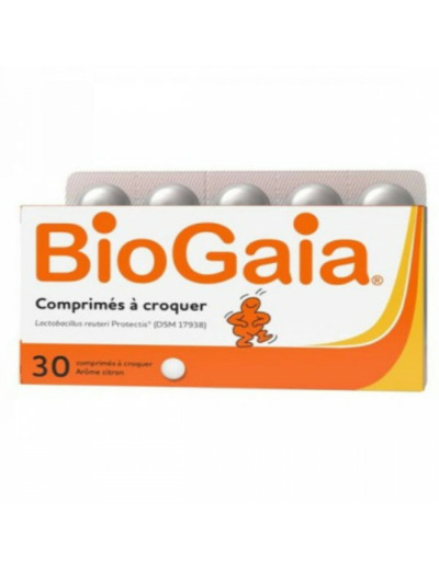 Comprimes A Croquer X30 Arome Citron Biogaia