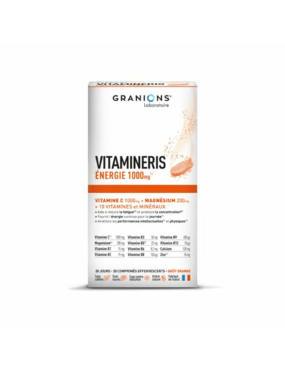 Vitamineris Energie 1000mg 30 comprimés Granions