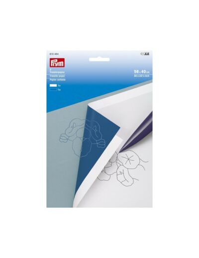 Papier carbone Blanc/Bleu - Prym