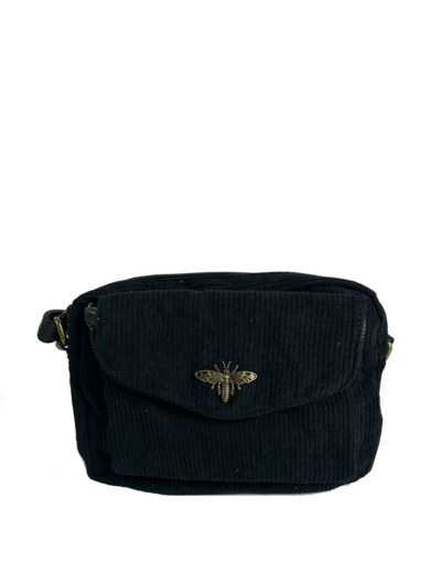 Farfouillette Sac Porté Travers En Velours Noir