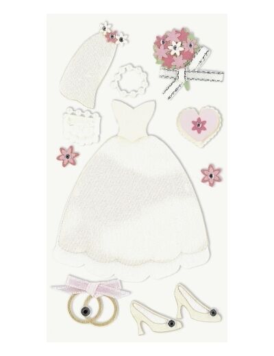 Stickers 3D "Robe de Mariée"