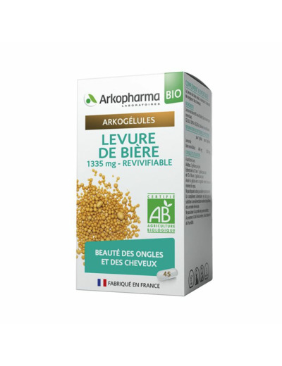 Levure De Biere Bio 45 Gelules Arkogélules Arkopharma