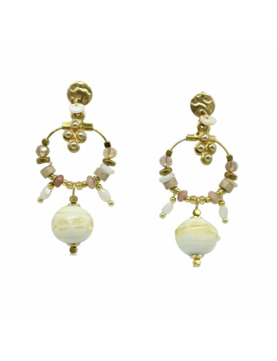 Boucles d'oreilles pampilles Murano DUNE