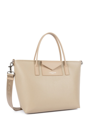 Lancaster Maya Double Kba Sac Cabas 517-102 Beige Fonce