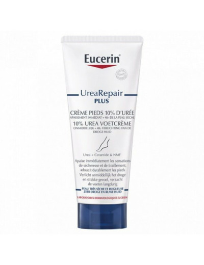 Creme Pieds 10% D'uree 100ml UreaRepair Plus Peaux Sèches et rugueuses Eucerin
