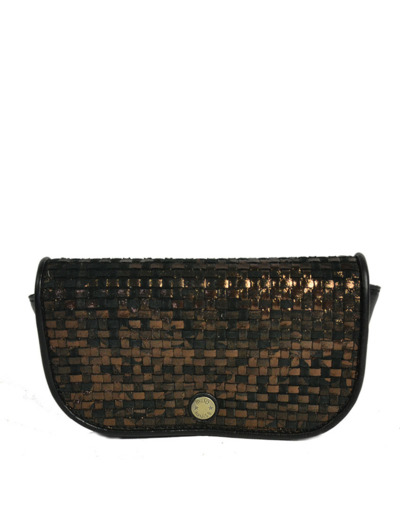 Mila Louise Etui a Lunettes Ossip W Tressé Noir Bronze