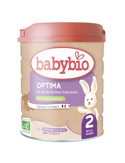 BABYBIO OPTIMA 2 LAIT VACHE 6-12M 800G