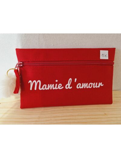 Pochette / trousse rouge