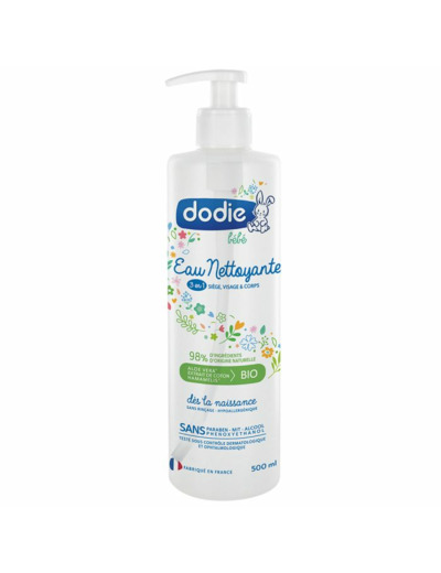 Eau Nettoyante 3-en-1 Des La Naissance 500ml Dodie