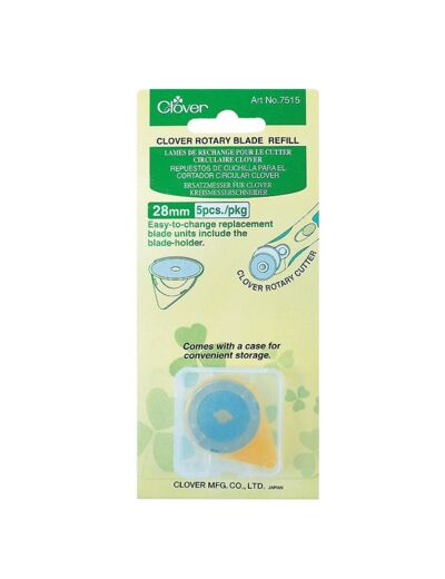 Lames de recharge pour cutter rotatif 28 mm - Clover