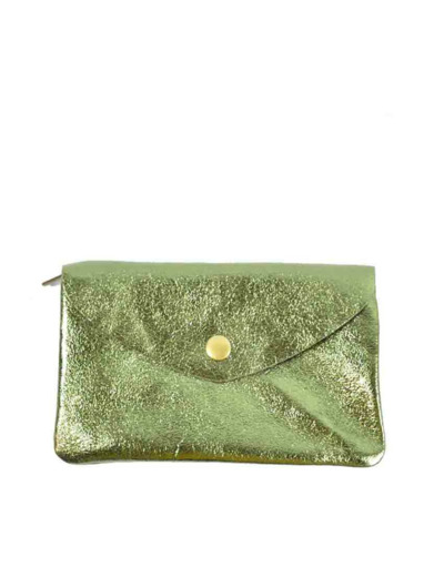 Farfouillette Porte-monnaie Cuir GM Kaki