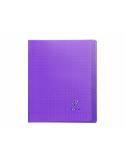 Cahier "Koverbook" - Polypro - 17x22 - 96 pages - Séyès - Violet transparent