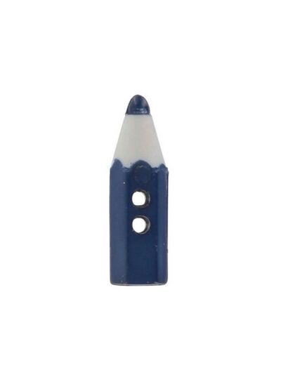 Bouton petit crayon bleu