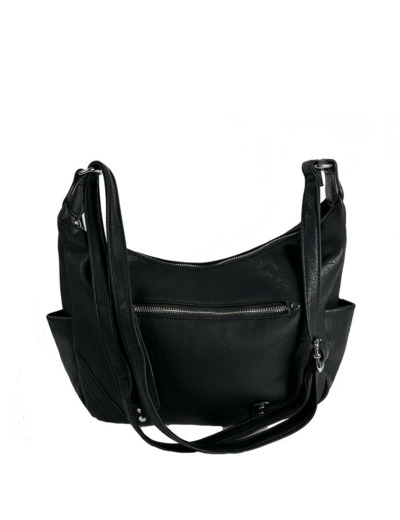 Farfouillette Sac Besace Aux Détails Métalliques Noir