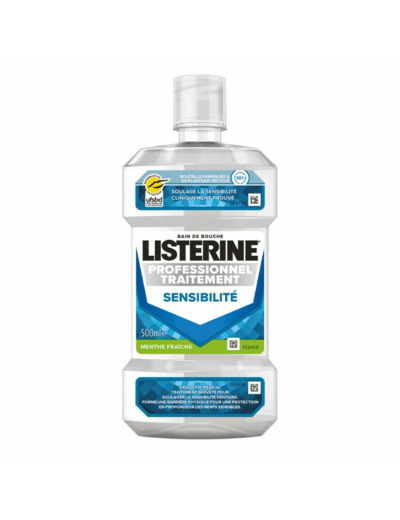 Bain De Bouche Traitement Sensibilite 500 ml Menthe Fraîche Listerine