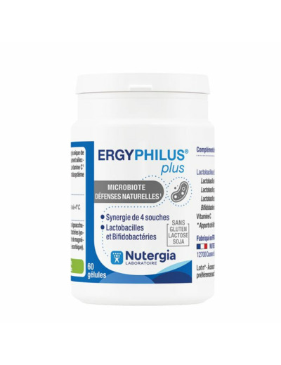 Microbiote Plus 60 Gélules Ergyphilus Nutergia