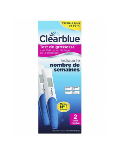 Tests de grossesse ultra précoce x2 Clear Blue