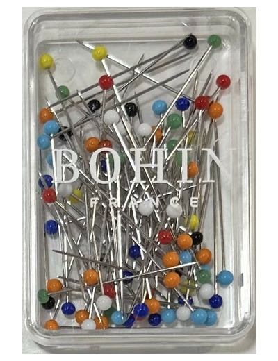 Épingles tête de verre Bohin