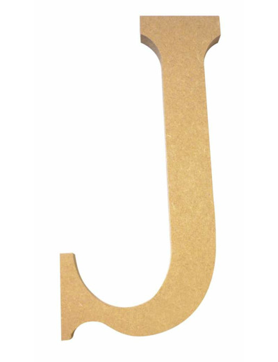 Lettre "J" Mdf - Hauteur : 220 mm