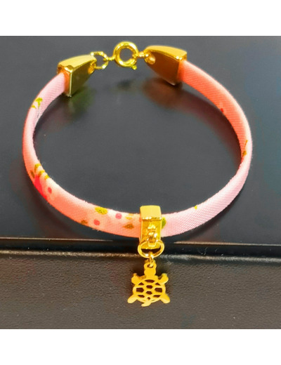 Bracelet liberty doré/rose/tortue