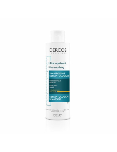 Shampooing Ultra Apaisant Cheveux Secs 200ml Dercos Vichy