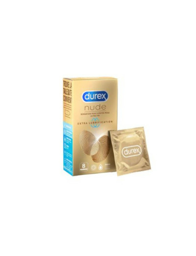 DUREX NUDE XTRA LUB X8 NSFP