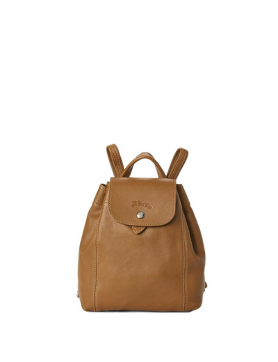 Longchamp Le Pliage Cuir Petit Sac A Dos Naturel