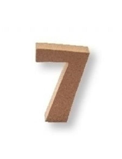 Chiffre "7" Mdf - 4,5 cm