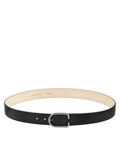 Longchamp Le Foulonné Ceinture Cuir Homme Noir