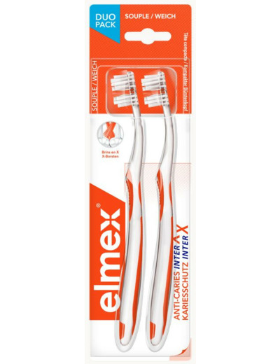 Anti-caries Inter X Brosse A Dents Souple X2 Elmex