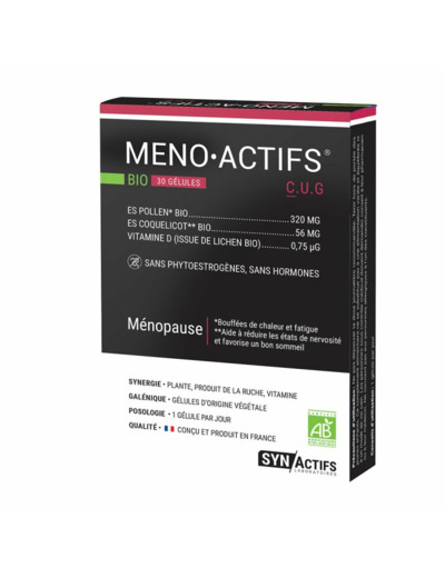 SYN MENOACTIFS BIO 30 GELU