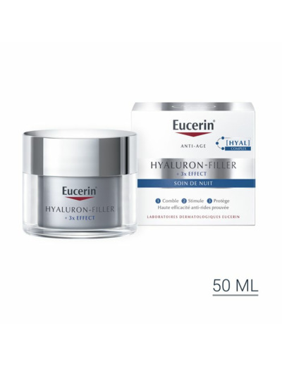Soin De Nuit 50ml Hyaluron-Filler + 3x Effect Eucerin