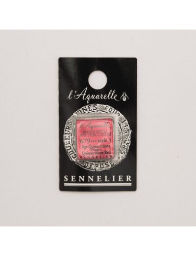 Peinture Aquarelle Extra-Fine Sennelier, 679 Rouge de Quincridone Primaire S3