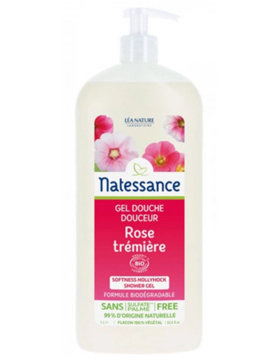 Gel Douche Rose Tremiere Douceur 1l Natessance