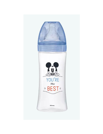 DODIE BIB 3 INIT A/COL 330ML 6M MICKEY